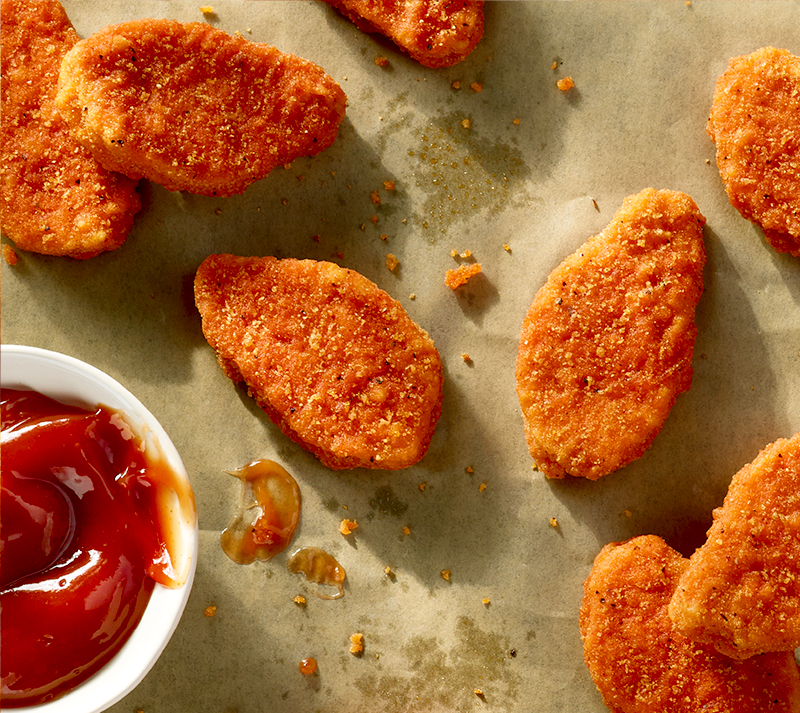 PlantBased Nuggets Made With Pea Protein Raised & Rooted