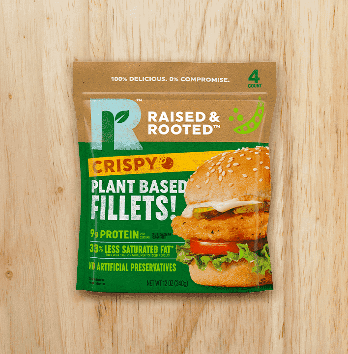 Raised And Rooted Crispy Plant Based Fillets