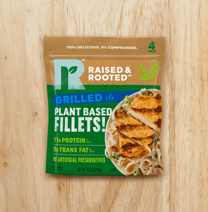 Raised And Rooted Grilled Plant Based Fillets